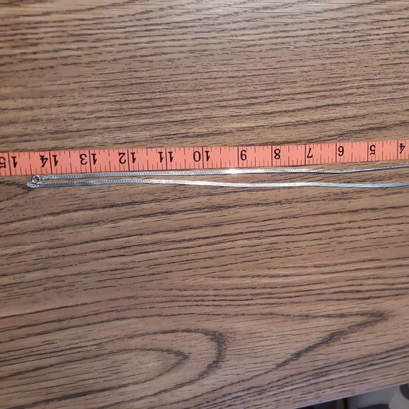 Vintage Silver tone Necklace by Trafari 15"L - Picture 8 of 11